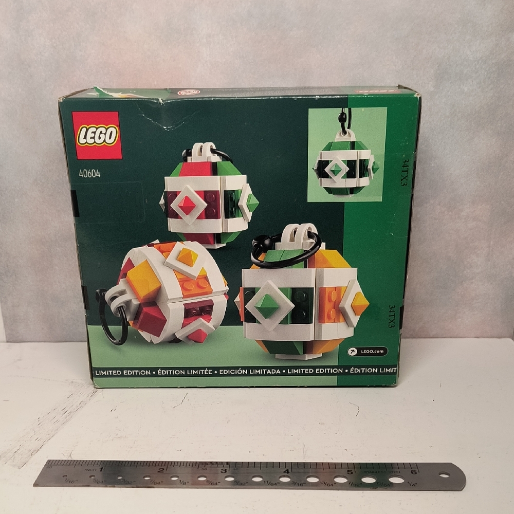 Lego 40604 Winter Christmas Holiday Bulbs Baubles Exclusive Box Has Damage